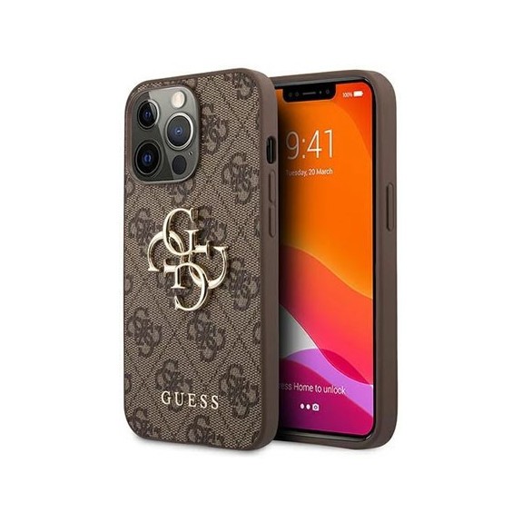 Coque Guess 4G Big Metal Logo Gold