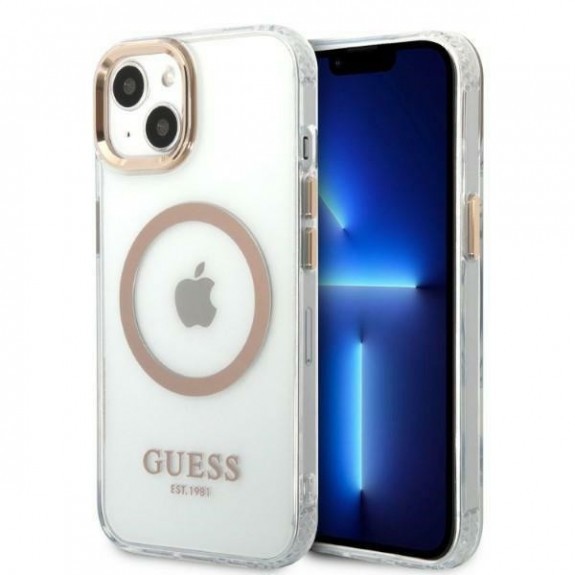 Coque Guess Metal Outline Magsafe