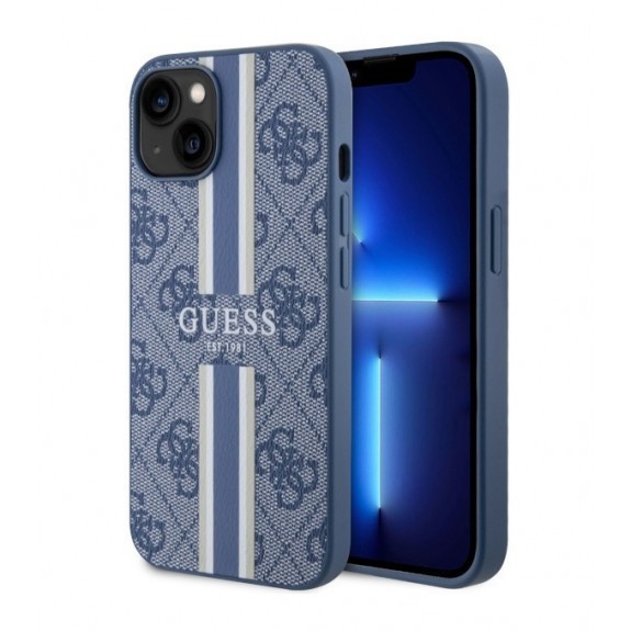 Coque Guess 4G Printed Stripes Magsafe