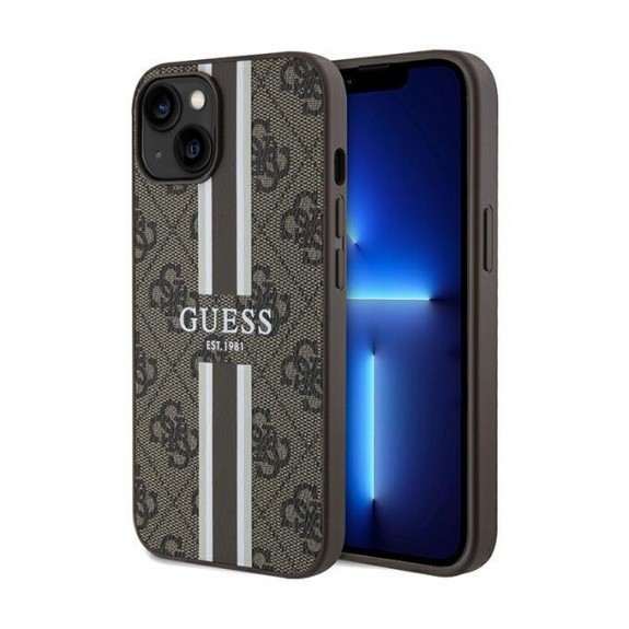 Coque Guess 4G Printed Stripes Magsafe