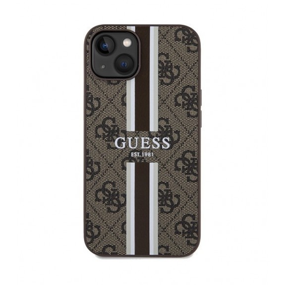 Coque Guess 4G Printed Stripes Magsafe