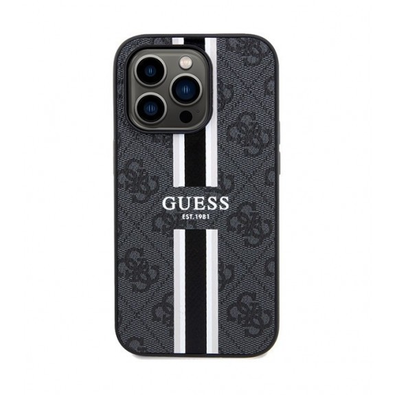 Coque Guess 4G Printed Stripes Magsafe