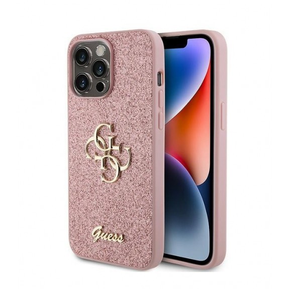 Coque Guess Glitter Script Big 4G