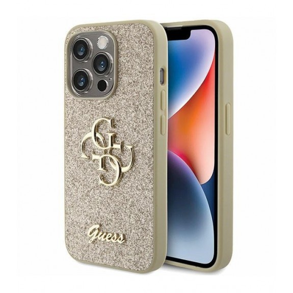 Coque Guess Glitter Script Big 4G