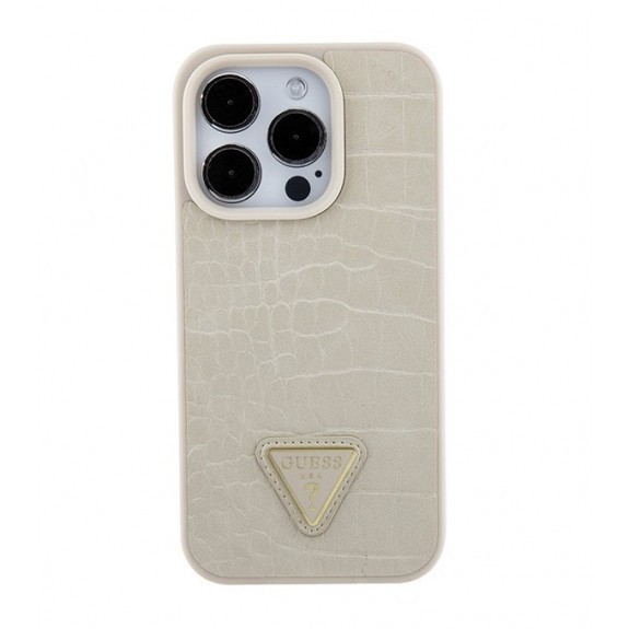 Coque Guess Croco Triangle Logo