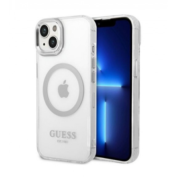 Coque Guess Metal Outline Magsafe