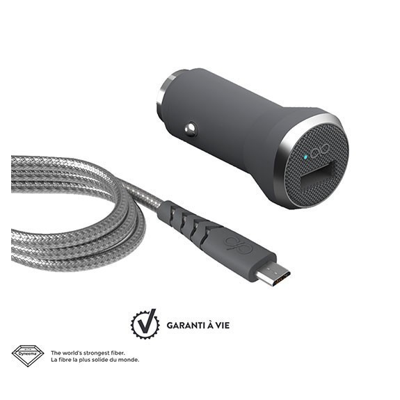 Chargeur voiture + câble de charge Micro USB Force Power