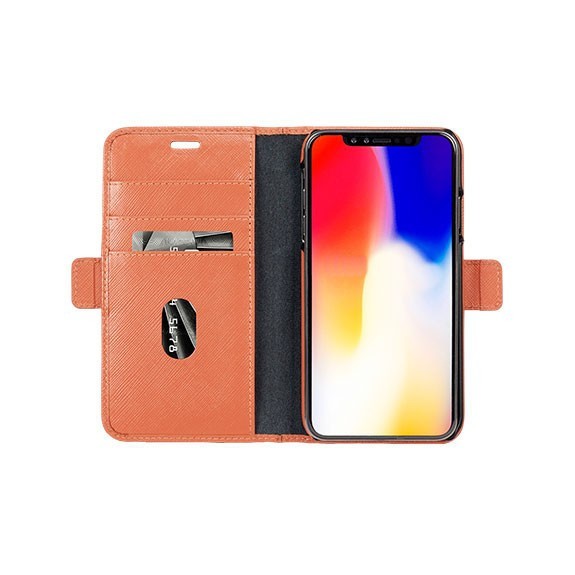 Étui folio cuir avec coque amovible Mode New York