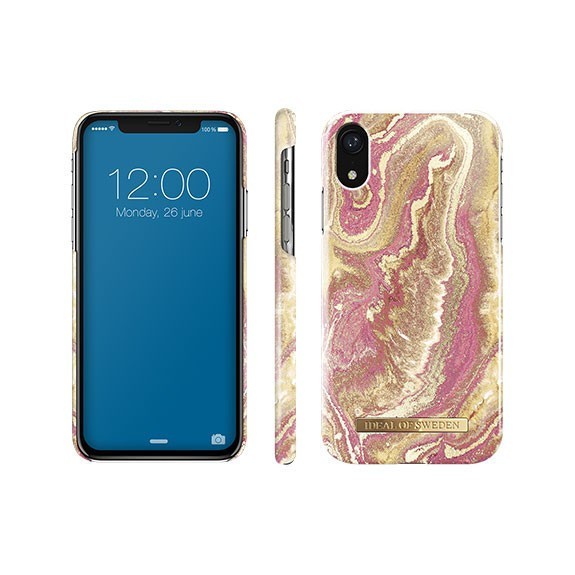 Coque Rigide Fashion Golden Blush Marble