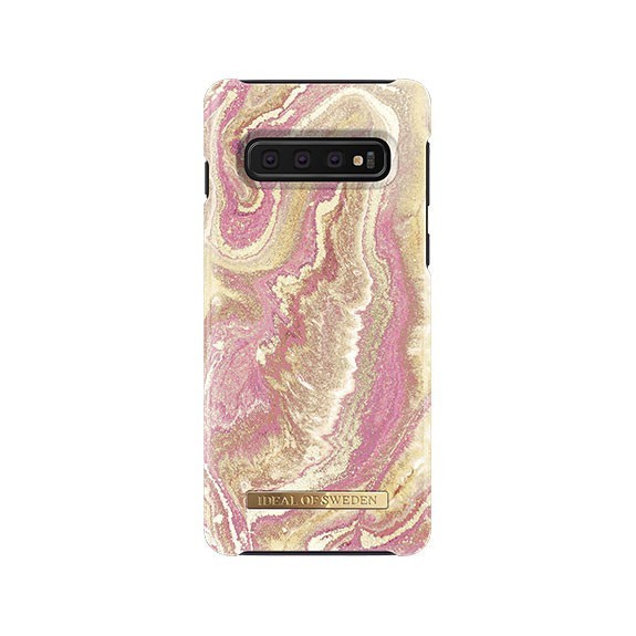 Coque Rigide Fashion Golden Blush Marble