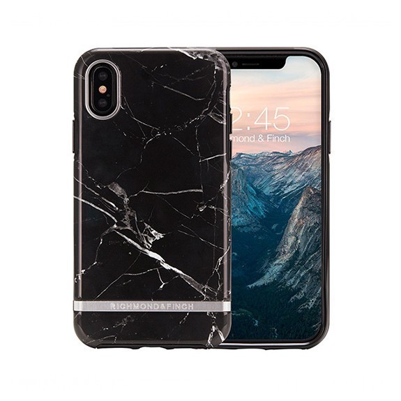 Coque de protection pour smartphones Richmond & Finch Black Marble