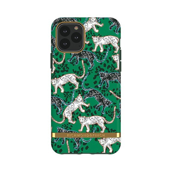 Coque de protection pour smartphone Richmond & Finch Green Leopard