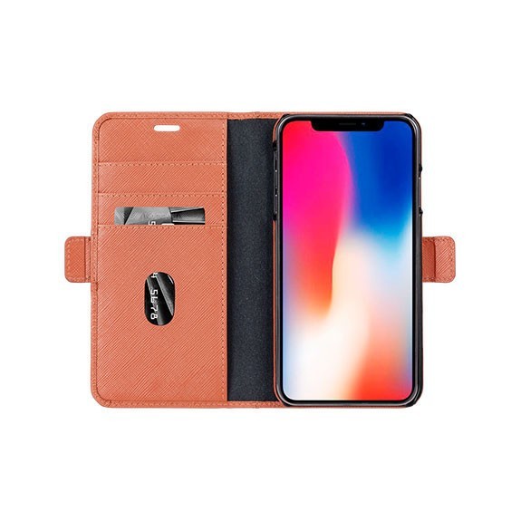 Étui folio cuir avec coque amovible Mode New York