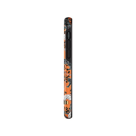 Coque Rigide Orange Leopard