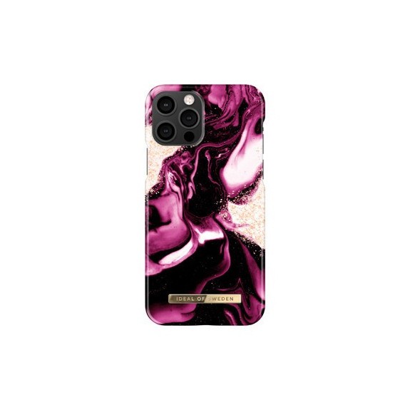 Coque Rigide Fashion Golden Ruby Marble