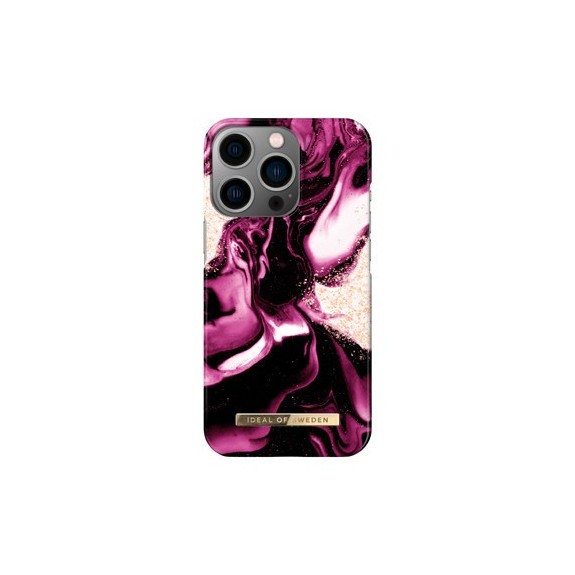 Coque Rigide Fashion Golden Ruby Marble