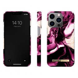 Coque Rigide Fashion Golden Ruby Marble