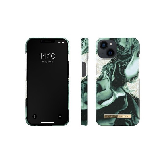 Coque Rigide Fashion Golden Olive Marble