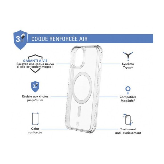 Coque Renforcée Air Magsafe - garantie à vie