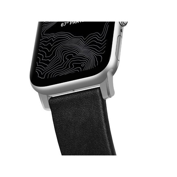 Bracelet Nomad Modern Fermoir Argent Apple Watch - 45 mm