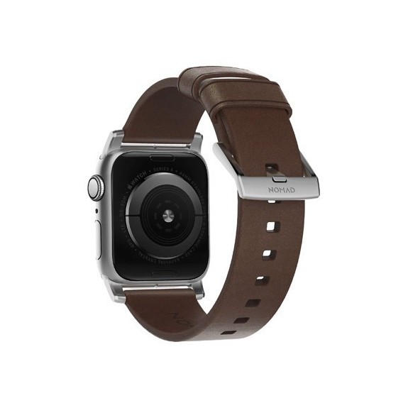 Bracelet Nomad Modern Fermoir Argent Apple Watch - 45 mm